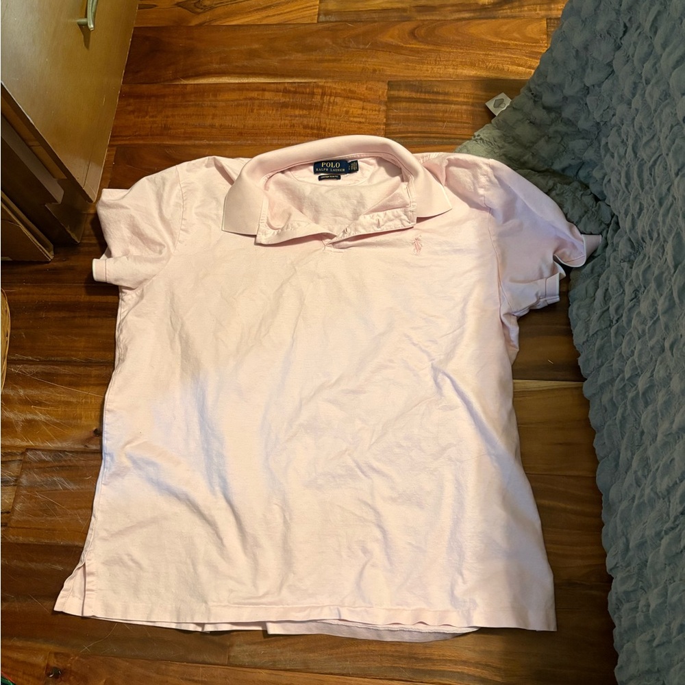 Polo Ralph Lauren Pink Polo Shirt Men’s XL Custom Slim Fit (0754)